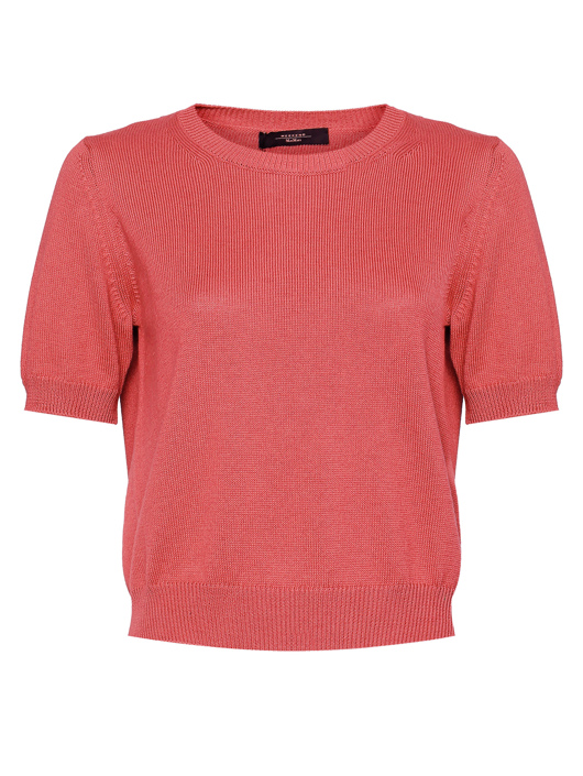 Weekend Max Mara Джемпер из хлопка с короткими рукавами