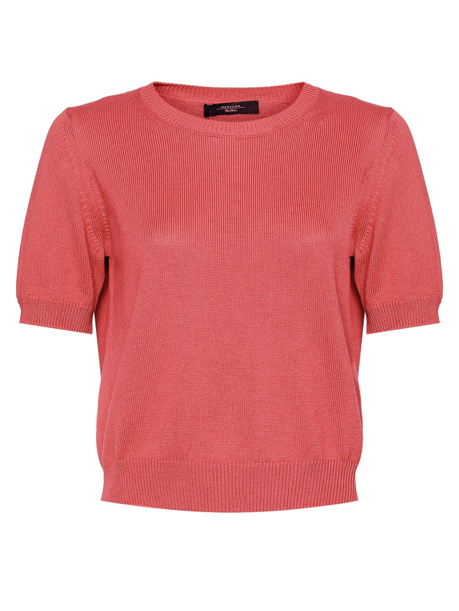 Weekend Max Mara Джемпер из хлопка с короткими рукавами
