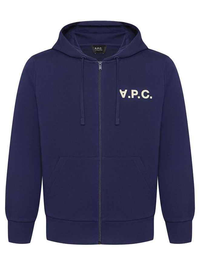 A.P.C. Толстовка на молнии капюшоном