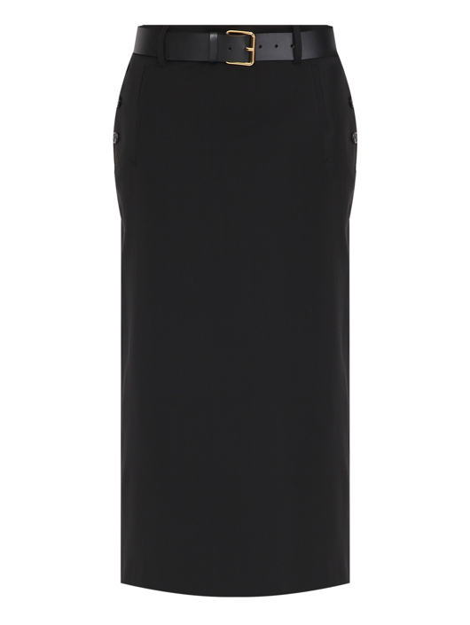 Moschino Юбка миди из шерсти