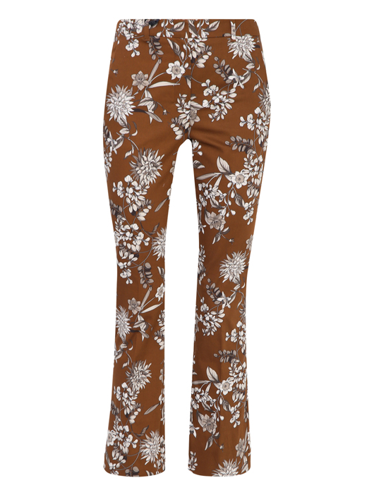 Max Mara Брюки из хлопка с цветочным узором