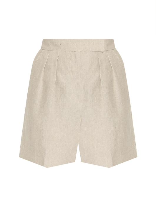 Max Mara Шорты из льна с защипами