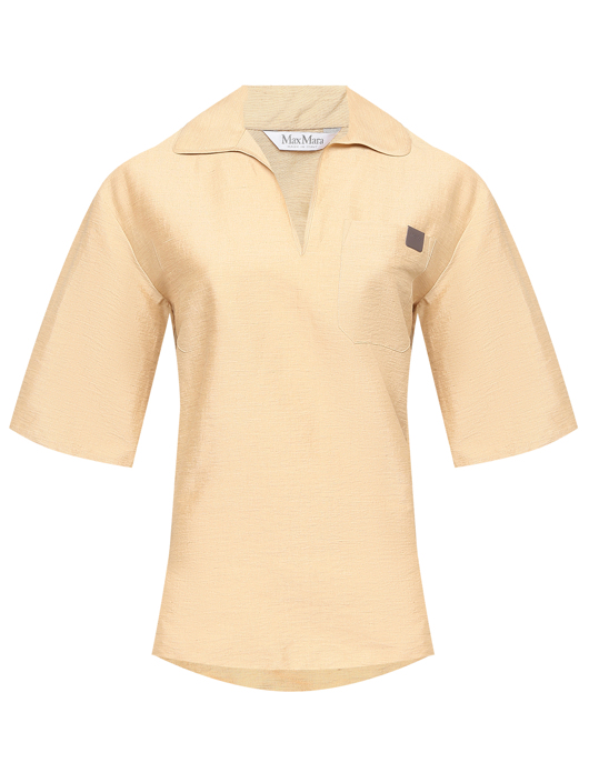 Max Mara Рубашка из льна с рукавами 3/4