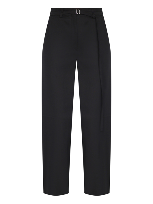 Sportmax Брюки из смешанного хлопка с поясом