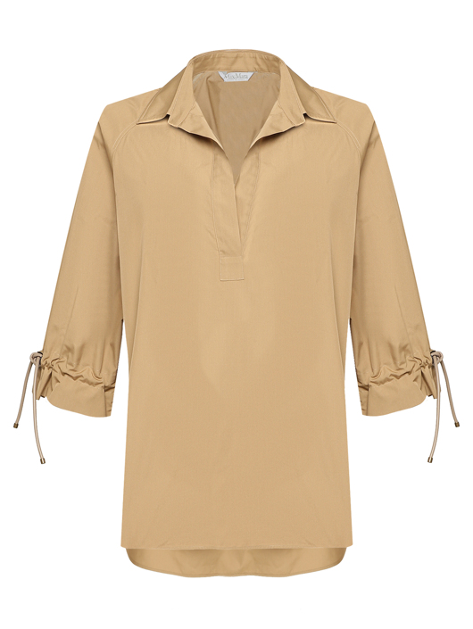 Max Mara Блуза из хлопка с разрезами