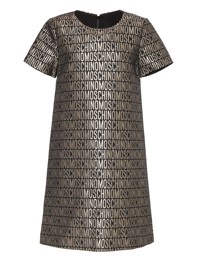 Moschino Платье с короткими рукавами и логотипами