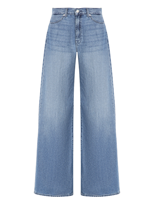 7 For All Mankind Широкие джинсы из хлопка и лиоцелла