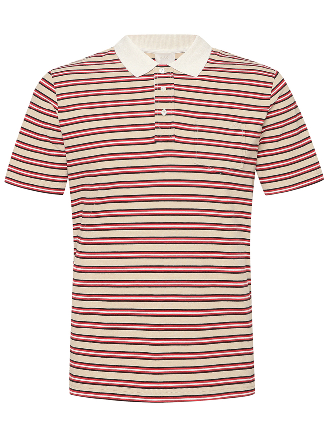 A.P.C. Поло из хлопка в полоску