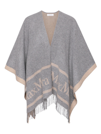 Max Mara Пончо из шерсти с логотипом