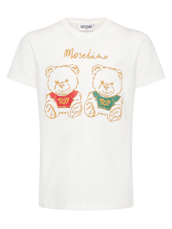 Moschino Футболка из хлопка с принтом