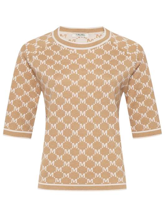 Max Mara Джемпер из шерсти и кашемира с узором