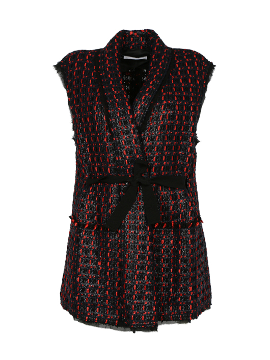 Sonia Rykiel Удлиненный жилет с узором