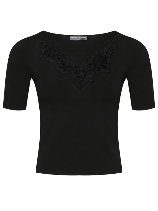 Ermanno Scervino Топ с кружевной отделкой