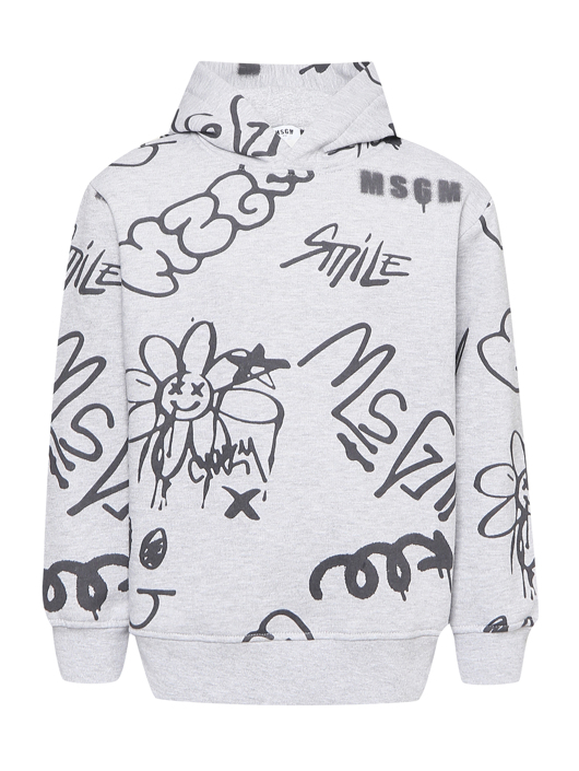 MSGM Толстовка из хлопка с капюшоном