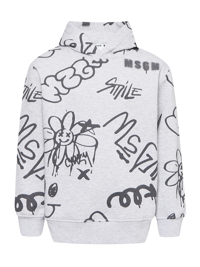 MSGM Толстовка из хлопка с капюшоном
