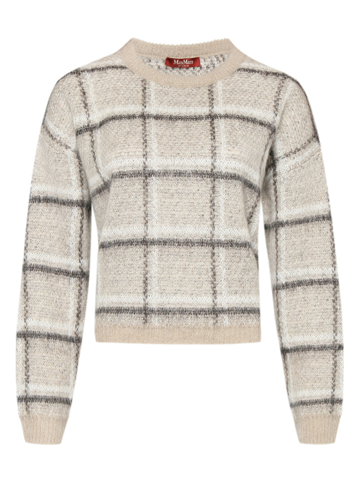 Max Mara Джемпер из мохера в клетку
