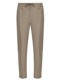 Doriani Cashmere Прямые брюки с подворотами из льна
