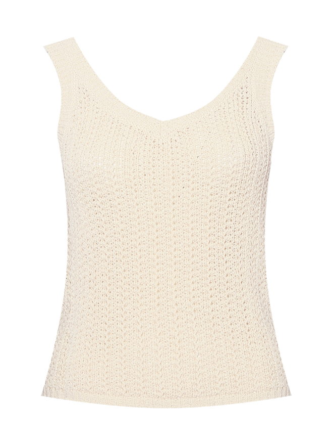 Max Mara Трикотажный топ крупной вязки