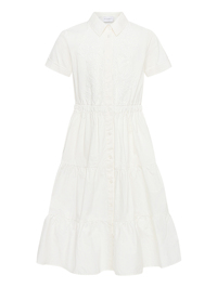 Ermanno Scervino Junior Платье из хлопка с вышивкой