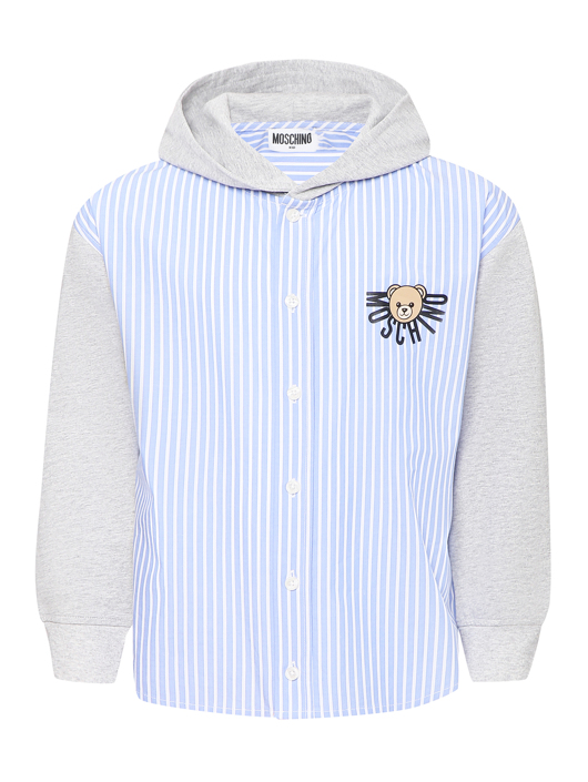 Moschino Рубашка с капюшоном в полоску