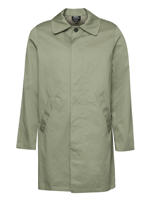 A.P.C. Плащ хлопковый прямого кроя, на пуговицах