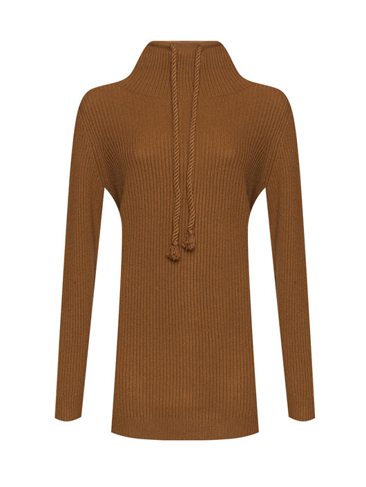 Max Mara Однотонный джемпер из шерсти и кашемира