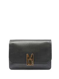 Moschino Сумка из гладкой кожи с золотой фурнитурой