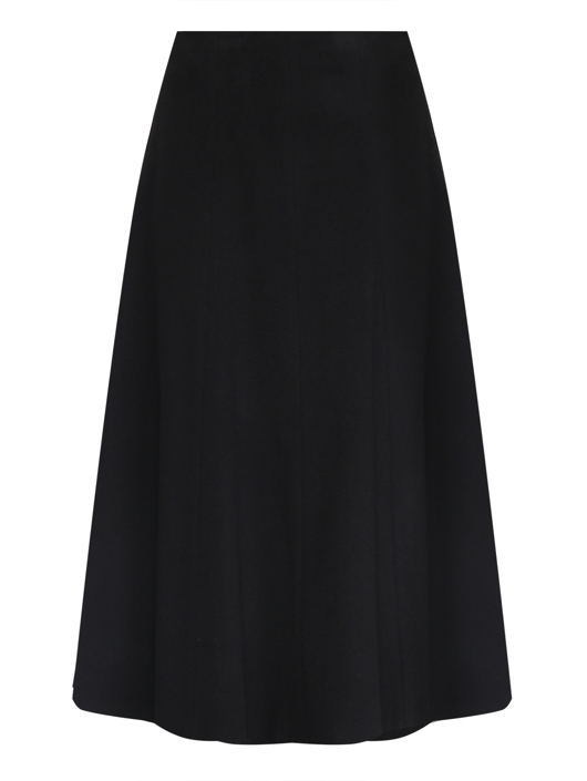 Max Mara Однотонная шерстяная юбка