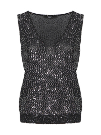 Weekend Max Mara Трикотажный топ с пайетками