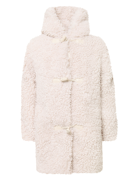 Ermanno Scervino Junior Утепленное пальто с капюшоном