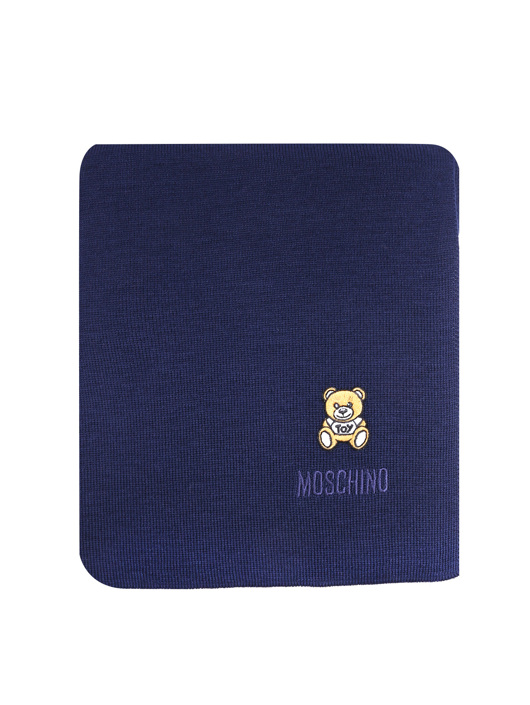 Moschino Шарф из шерсти с вышивкой