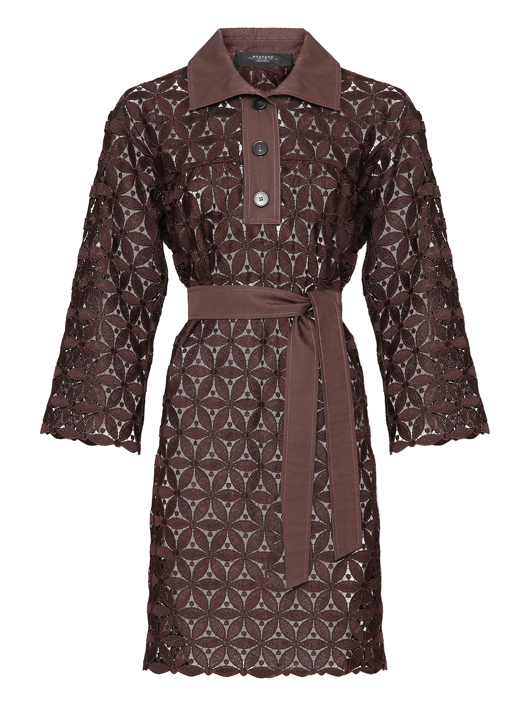 Weekend Max Mara Платье из шитья с поясом и подкладом