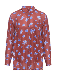 Paul Smith Шелковая блуза с цветочным узором