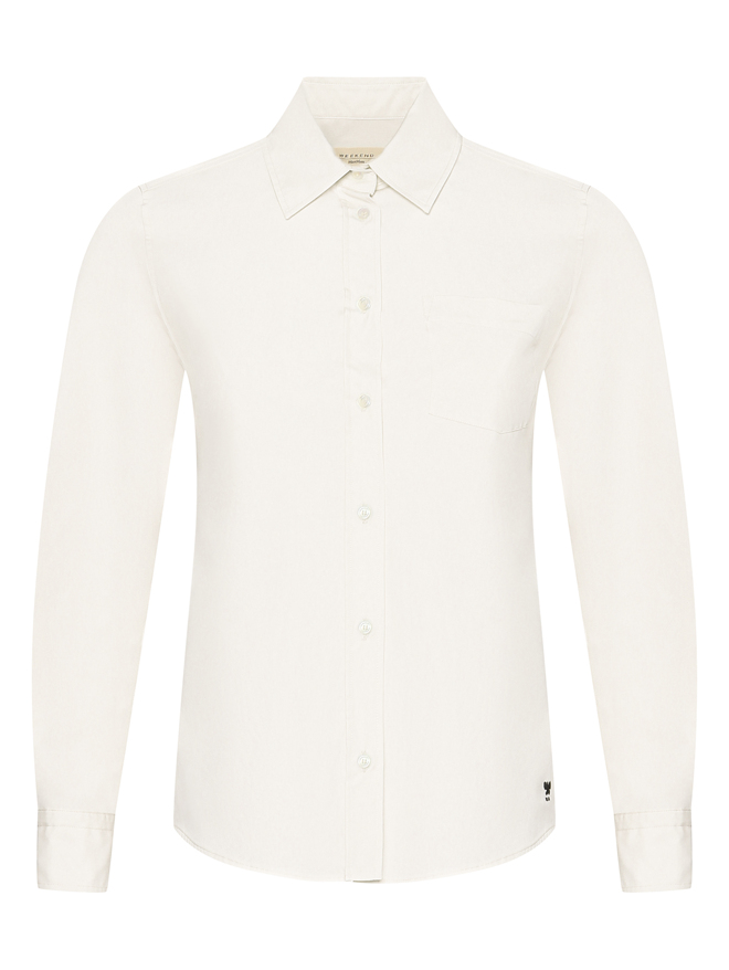 Weekend Max Mara Рубашка из хлопка с накладным карманом
