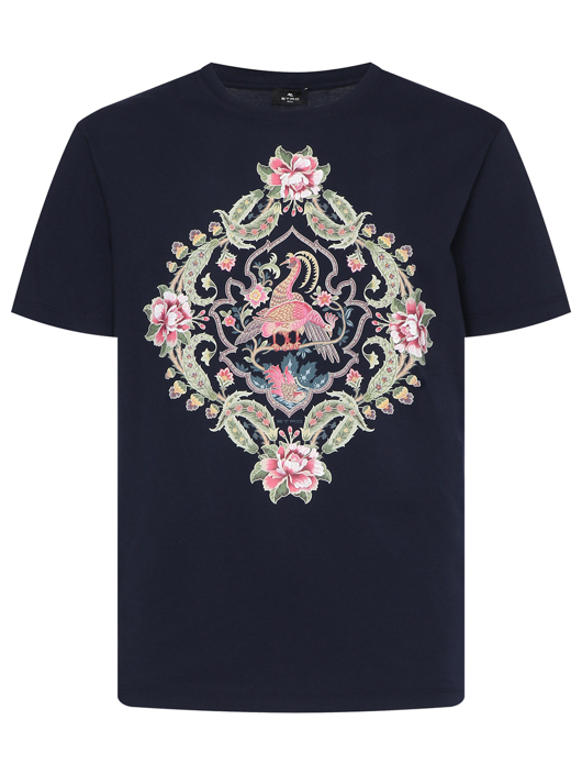 Etro Футболка из хлопка с принтом