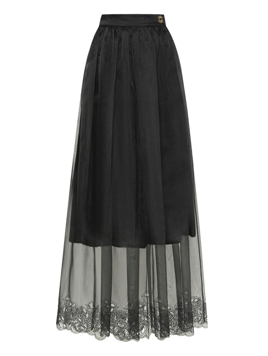 Elie Saab Юбка с кружевной вставкой