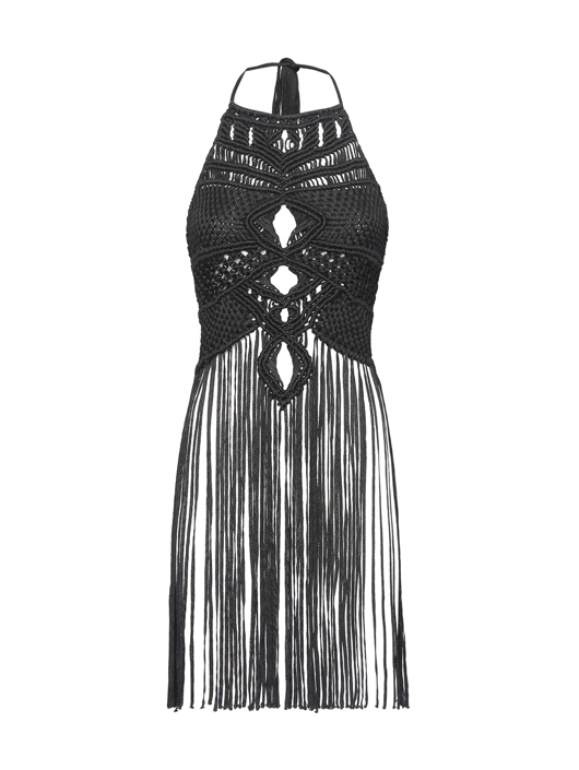 Alberta Ferretti Топс бахромой