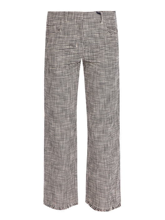 Max Mara Укороченные брюки из хлопка с узором