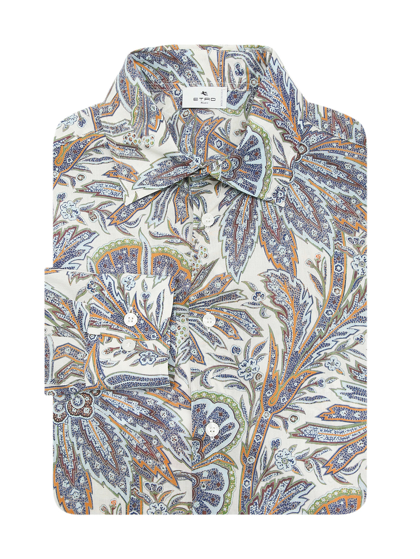 Etro Рубашка из хлопка с узором