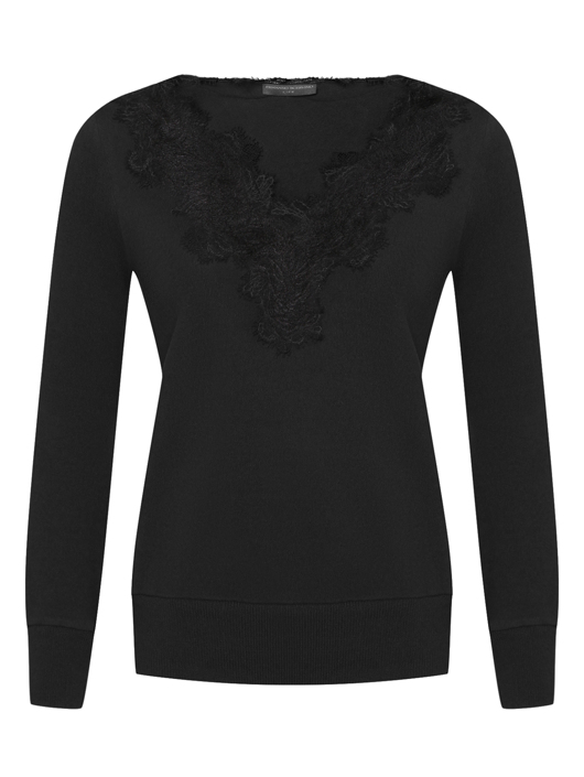 Ermanno Scervino Джемпер с отделкой из кружева