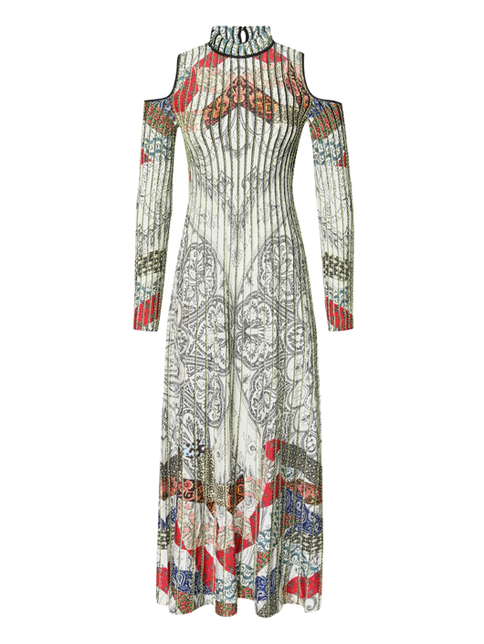 Etro Трикотажное платье из хлопка и вискозы