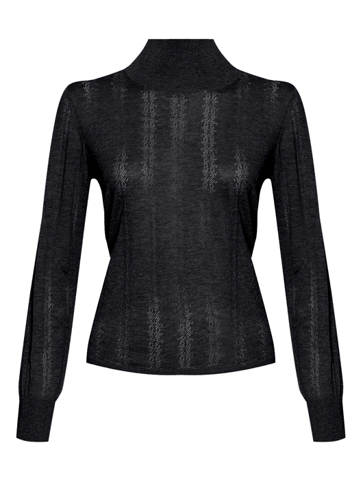 Max Mara Водолазка из шелка и шерсти