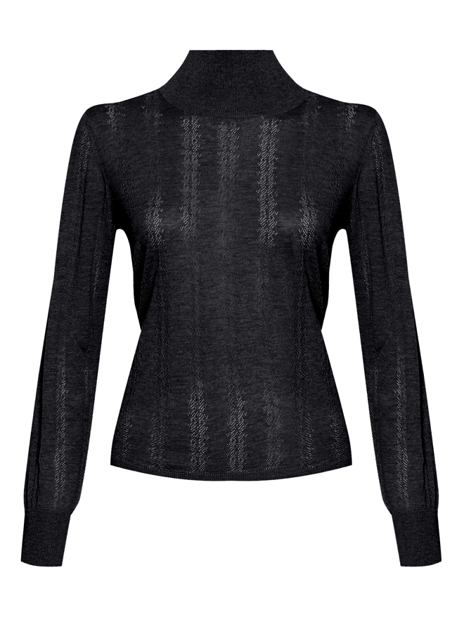 Max Mara Водолазка из шелка и шерсти