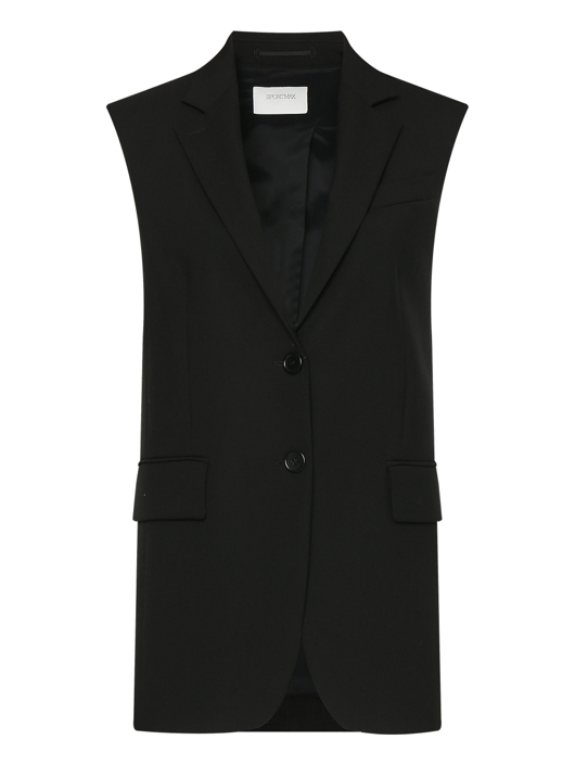 Sportmax Жилет из шерсти с карманами