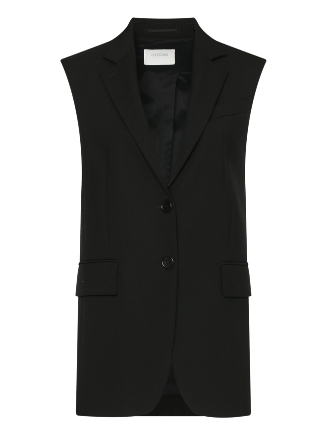 Sportmax Жилет из шерсти с карманами