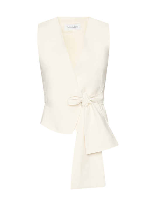 Max Mara Жилет из хлопка с поясом
