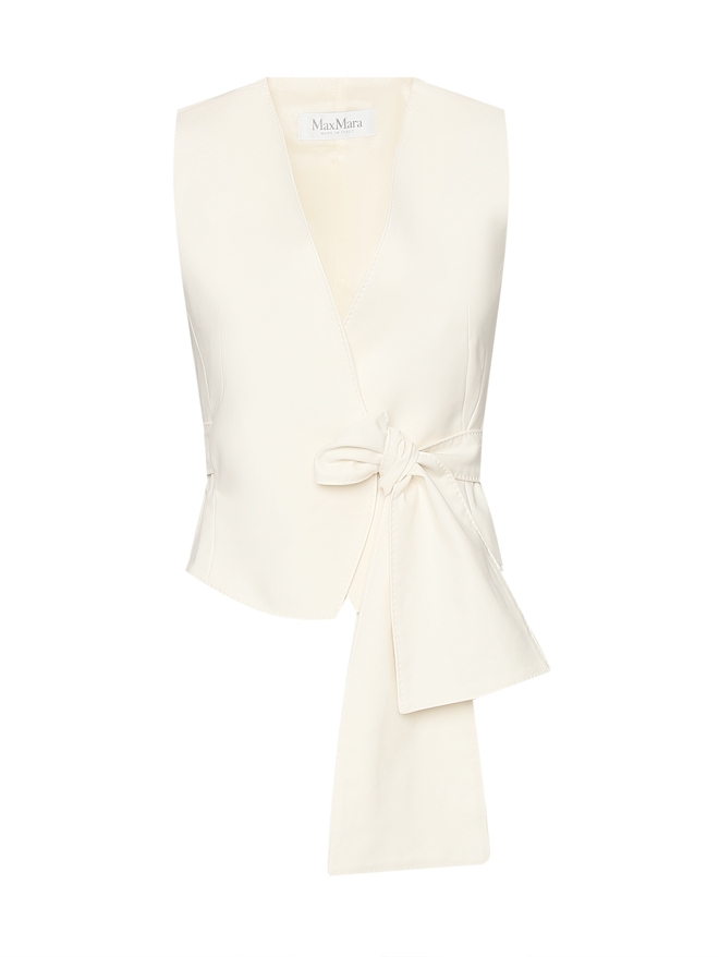 Max Mara Жилет из хлопка с поясом
