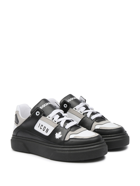 Dsquared2 Комбинированные кроссовки из кожи