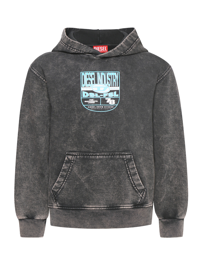 Diesel Толстовка из хлопка с капюшоном