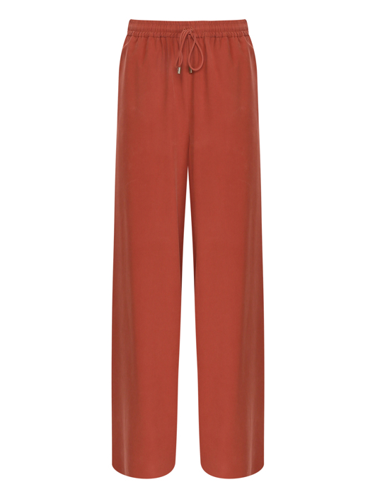 Max Mara Брюки из шелка с поясом